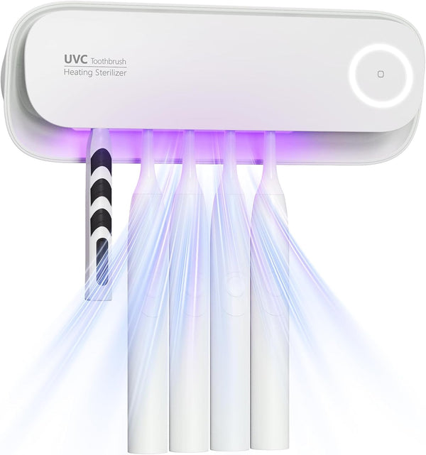 MechMaj Toothbrush Sanitizer Holder for Bathrooms, 5 Slots Toothbrush Sanitizer and Holder, Rechargeable
