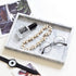 Noble Natural Marble Tray for Desktop, Kitchen, Vanity, Bathroom, Stone Organizer for Tissues, Candles, Soap (Cloud