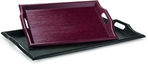 GET RST-2517-1-M 25" 16", G.E.T. Coffee Table / Ottoman Tray with Handles, x Mahogany