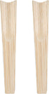 Restaurantware Bambuddha 9.8 Inch Bamboo Serving Set, 2-Piece Black Bamboo Salad Server Set with Heavy-duty Tongs