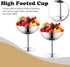Frozen (2, Ice Cream Bowls Stainless Steel Dessert Cups with Spoons Reusable Footed Sundae Cups Ice Cream Cups