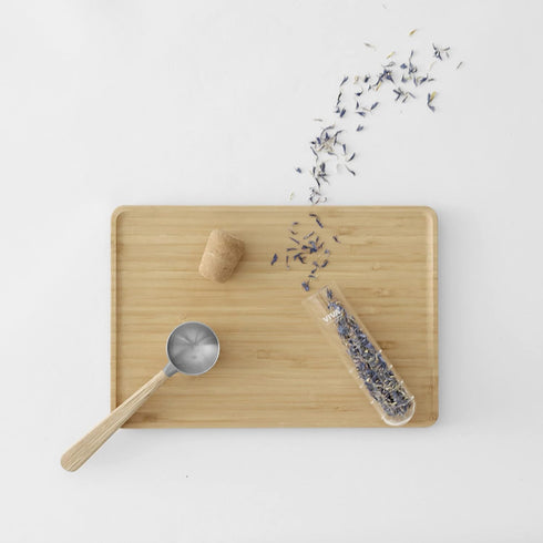 VIVA Travel Glass Tea Infuser Tube with Cork Lid for Brewing Tea On The Go
