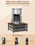 MOOACE Coffee Pod Holder for K Cup - 2 Tier Drawer Holder with Sliding Baskets, 72 Capacity Pods Organizer for Coffee