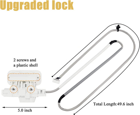 W10810403 Washer Lid Lock Assembly Replacement for Maytag, Whirlpool, Kenmore Series 600 700, Compatible with AP5984435