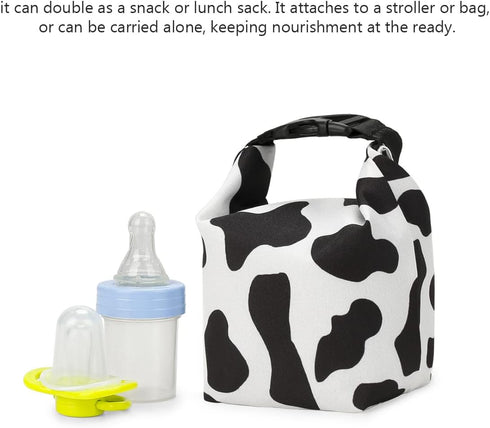 MOV COMPRA Insulated Snack Bag- Women Reusable Sandwich & Snack Bags, Leakproof Food Storage Small Lunch Bag