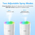 Besky Mini Portable Cool Mist Humidifier, 2 Modes with 7 Color Light for Baby Bedroom