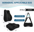 Black Seat Cushion & Lumbar Support Pillow Set for Office Chair, Ergonomic Memory Foam Back Support Pillow & Chair