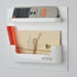 Bedside Shelf Organizer, Adhesive Wall Mounted Holder for Phone, Glasses, Remote Control - White, Good for Home,