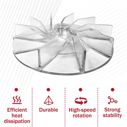 Plastic Impeller Fan, Vacuum Cleaner Replacement Fan for Eureka Sanitaire Upright Vac Models SC886 SC887