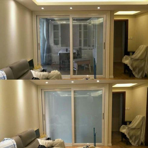 HOHOFILM Electronic PDLC Smart Film, Switchable Smart Glass Film (15cmx15cm)
