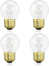 Oven Light Bulb 40 Watt, G45 Clear High Temp 120V, Appliance Light Bulb for Stove, Refrigerator, Microwave (4-Pack)