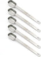 5PCS 1 Teaspoon (1Tsp | 5 mL | 5 cc | 1/3 Tablespoon) Stainless Steel Individual Spoons, Long Handle Spoons Only