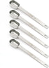 5PCS 1 Teaspoon (1Tsp | 5 mL | 5 cc | 1/3 Tablespoon) Stainless Steel Individual Spoons, Long Handle Spoons Only