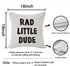 FLDAS 1818 Inch Set 2 Checkered Pillow Covers, Rad Little Dude Preppy Peace Hand Sign Decorative Throw Pillow Covers