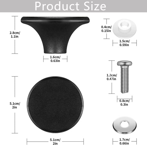 Dutch Oven Knob Compatible with Le Creuset Knob Replacement Pan, Pots Lid Handle Replacement Knob for Lodge, Aldi and Other Enameled Cast Iron Dutch Oven(1 Pack) by ILOVYO