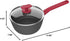 GoodCook ProEase Nonstick Sauce Pan with Lid, 2 Quart, Black