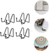 ARTIBETTER 4pcs Display Stand, Picture Frame Easel, Photo Dish Displays, Kitchen Plate Rack, Iron Organizer