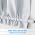 NICETOWN Greyish White Sidelight Door Panel | Room Darkening French Door Thermal Drapery, 25" x 72"