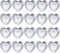 longsheng 20pcs Crystal Prisms Heart Shape Chandelier Drop Parts Hanging Pendants Curtain