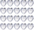 longsheng 20pcs Crystal Prisms Heart Shape Chandelier Drop Parts Hanging Pendants Curtain
