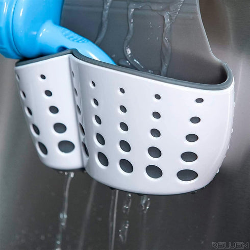 5.7 3.22 2.2" Silicone Sponge Holder For Kitchen Sink - Over The Faucet Sink Sponge Holder Hanging, x x Convenient Size