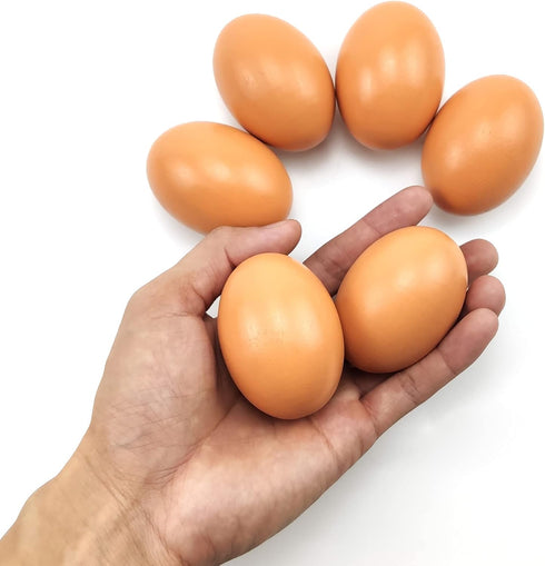 Azatemgo Dummy 8 Fake Wooden Eggs Eggs Nest Eggs Hens Eggs PCS