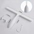 FY&XZH 11-Inch Never Rust Silicone Shower Squeegee for Glass Doors with Hook, Bathroom Cleaner Tool, Household Window