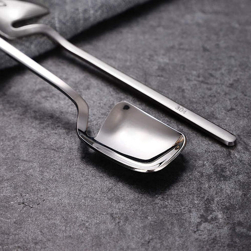 IQCWOOD Demitasse Espresso Spoons, 5.6 Inches Stainless Steel Mini Dessert Tea Spoons, Set of 6