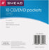 Self-Adhesive Poly Pocket, Smead, Clear, CD/DVD Size, 10 per Pack, Resealable Security Flap (68144)