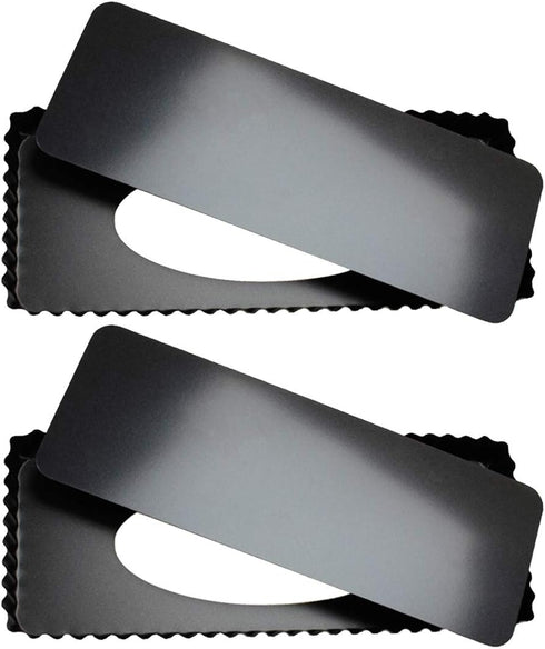 Tosnail 2 Pack Non-Stick Quiche Pan 14" x 5.75" with Removable Bottom Tart Baking Pan