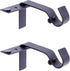 Kenney Fast Fit 5/8" No Measure Curtain Rod Brackets in Matte Black
