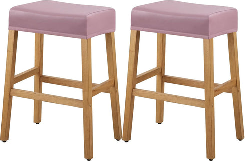 YISUN Stool Covers Rectangle - 2 Pack Stretch Oilproof Waterproof PU Bar