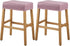 YISUN Stool Covers Rectangle - 2 Pack Stretch Oilproof Waterproof PU Bar