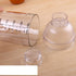 FEOOWV Plastic Cocktail Shaker, Transparent Drink Mixer Hand Shaker Cup with Scales, 33 oz / 1000cc