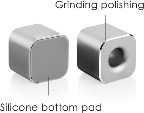 Linkidea Countertops (2PCS Toothbrush Holder, Mini Aluminum Single Holder Stand for Pen, Pencil, Shaver, Razor