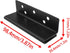 Bed Frame Heavy Duty Hook Slot Bracket, Bed Hardware Plate Attachment for Wooden Bed (2pcs)