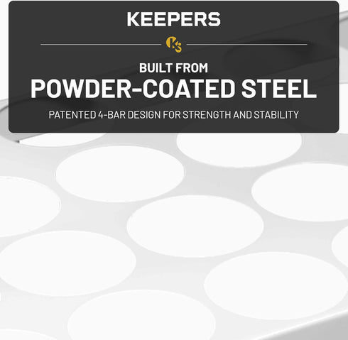 24 COFFEEKEEPERS KEEPERS Under Cabinet K Cup Holder with Swing-Down Access Space-Saving Coffee Pod Holder and K Cup