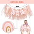 1st Bohemian Birthday Banner - Bohemian Rainbow High Chair Banner, First Birthday High Chair Bunting Decoration, Silent