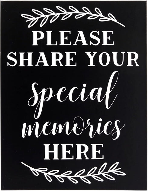 Juvale Celebration of Life Decorations – Memory Signs for Funeral, Memorial Service, Graduation, Wedding, and Birthday
