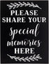 Juvale Celebration of Life Decorations – Memory Signs for Funeral, Memorial Service, Graduation, Wedding, and Birthday