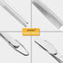 JETKONG Serving Tweezer Tongs - 9-Inch Cooking Tweezers, Set of 3 (9 Inch, Silver)