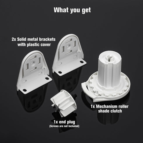 Rollerhouses RHSA38-A 38mm Metal Roller Blind Fittings - Repair Parts Kit Brackets Heavy Duty 1.5 Inch
