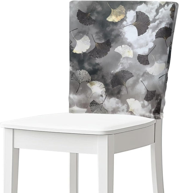 Grey Style Dining Chair Slipcovers Chair Back Covers Dining Stool Slipcovers Washable