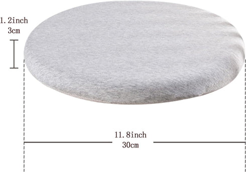 Seat Cushion Chair Pad, Round Non-Slip Comfortable Floor Soft Dining Chairs Office Bedroom Living Room Kitchen Chair Cushions Indoor (Gray) by Dafape