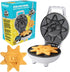 Rise & Shine Mini Sun Waffle Maker, Personal-Sized 4" Sunshine Smile Waffles for Kids and Adults, Non-Stick