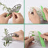 Herb Stripper 9 Holes, Pack of 2 Stainless Steel Cutter with Safety Cover for Kitchen Herbs