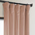 HPD Half Price Drapes Heritage Plush Velvet Curtains, 108 Inches Long Room Darkening, 50W x 108L, Peach Blossom