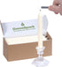 Tall Natural Marble Taper Dinner Candles - Clean Burning, Smokeless (16 Count)