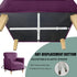 UNBBRRL 1-Piece Armchair Cover, Accent Chair Slipcover Stretch Velvet Non-Slip Mid Century Modern Accent Furniture