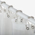 Goowin 12 Pcs Stainless Steel Shower Curtain Hooks, Rust Proof Rings for Smooth Sliding Anti-Drop Double Hooks